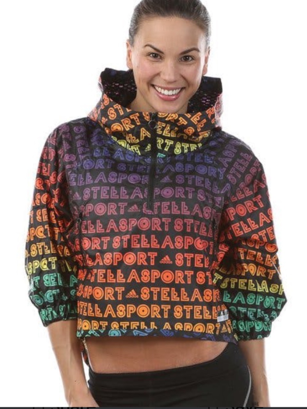 Stella McCartney Adidas Batwing
Rainbow Pattern Windbreaker Jacket! Size S
